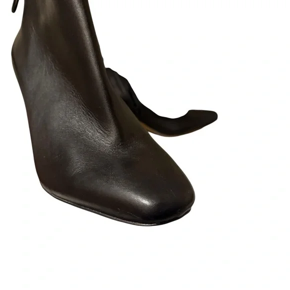 Black TINCTAMATONA CONCENTE Leather Ankle Boots new in the box - Picture 3 of 12